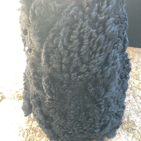 🖤 Rare Sherpa/ shearling authentic CHANEL 19 chain large bag / purse 🖤 - Picture 14 of 17